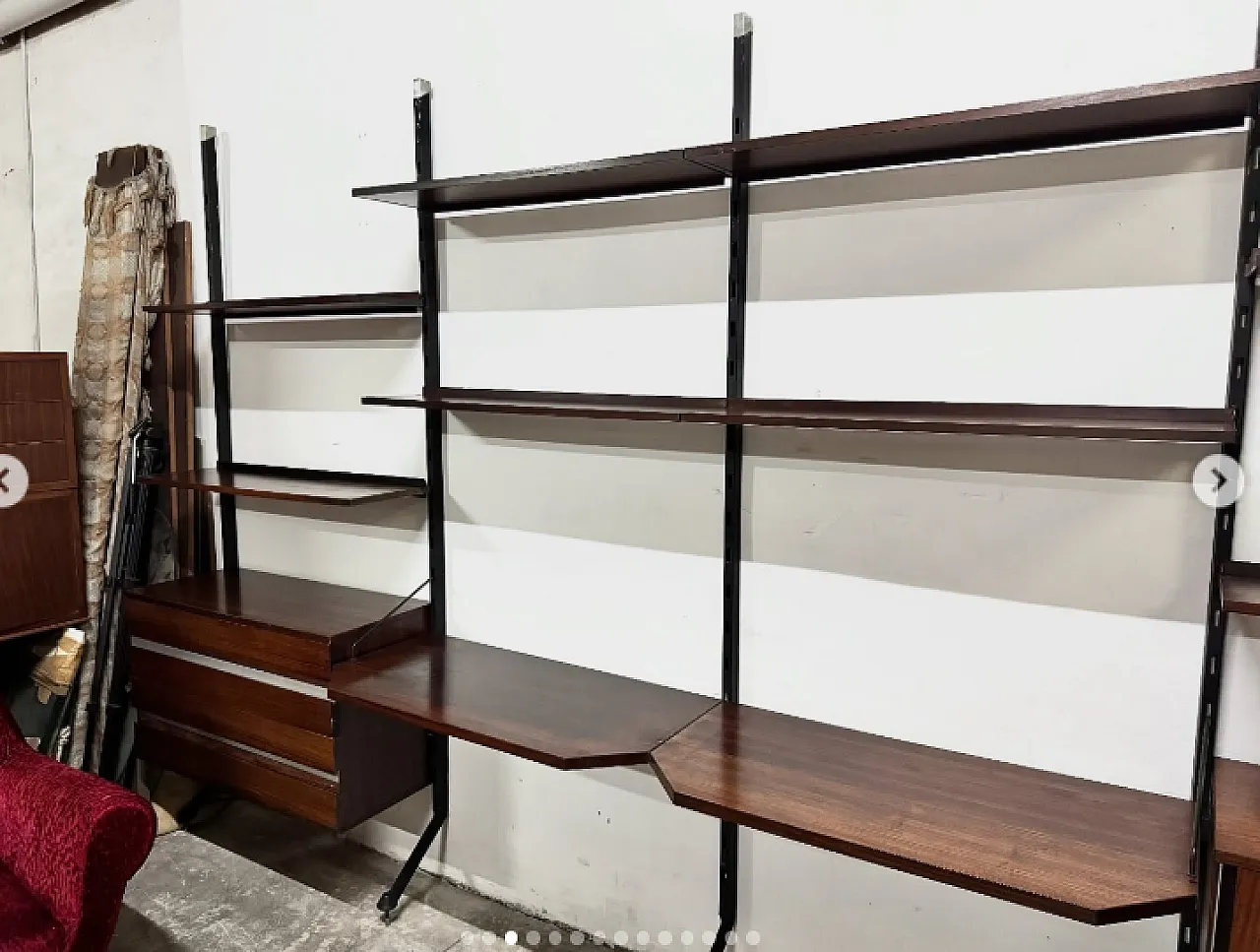 Libreria modulare a parete di Ico Parisi per MIM, anni ’60 2