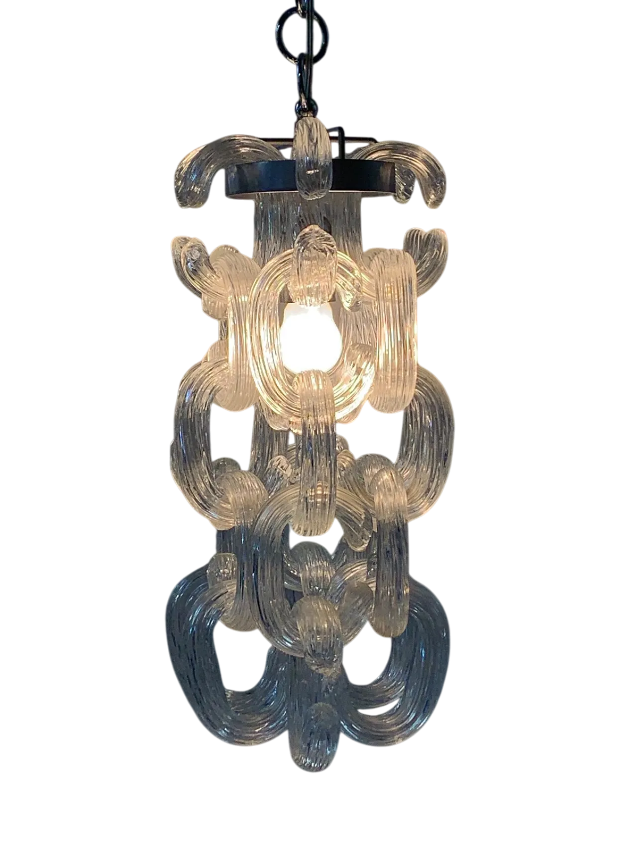 Lampadario Murano C-Module attribuito ad Aureliano Toso, '900 8