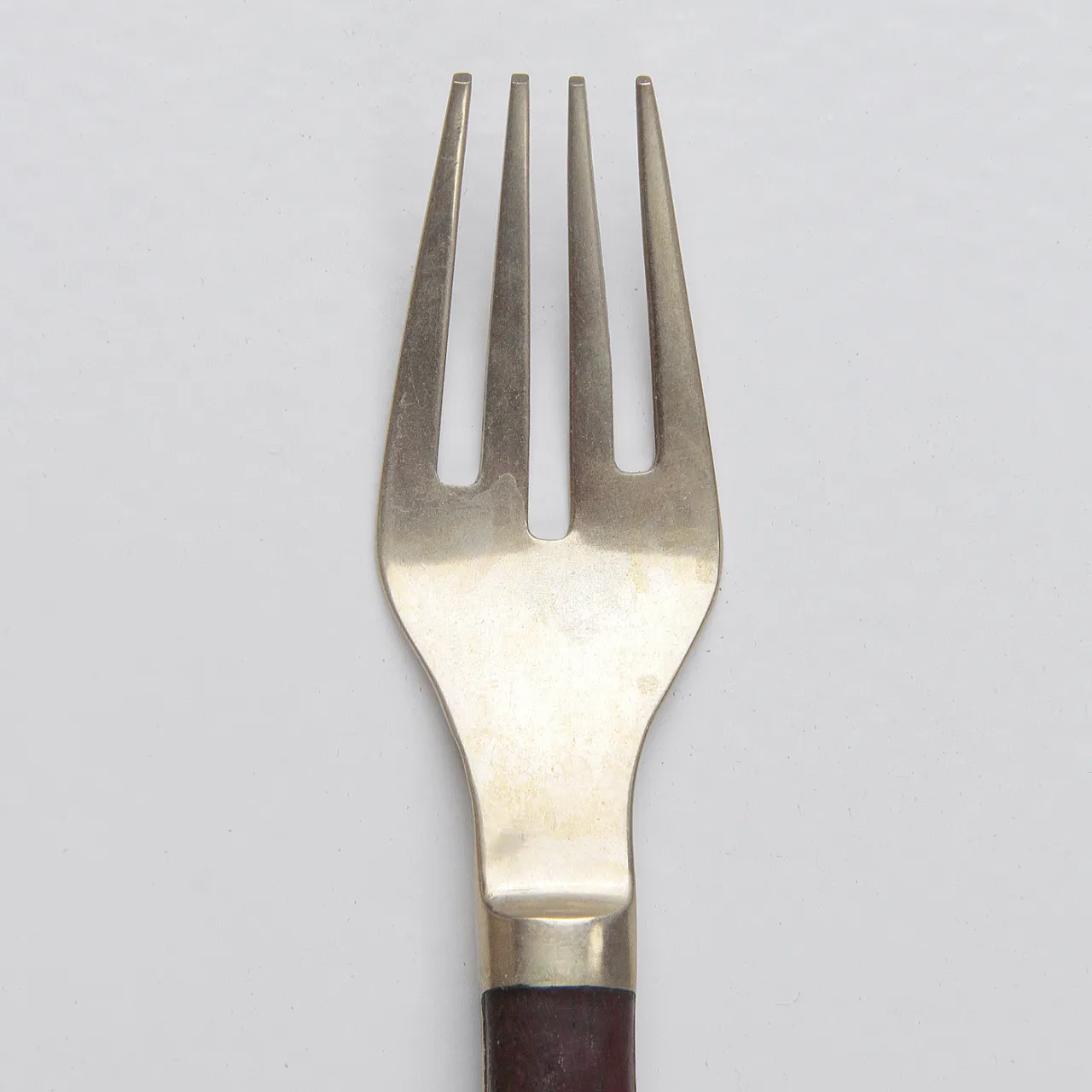 Servizio di posate  in ottone e palissandro di Carl Cohr, anni '60 10