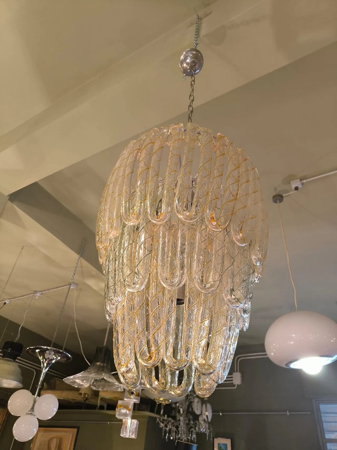 Murano chandelier, 1970s 10