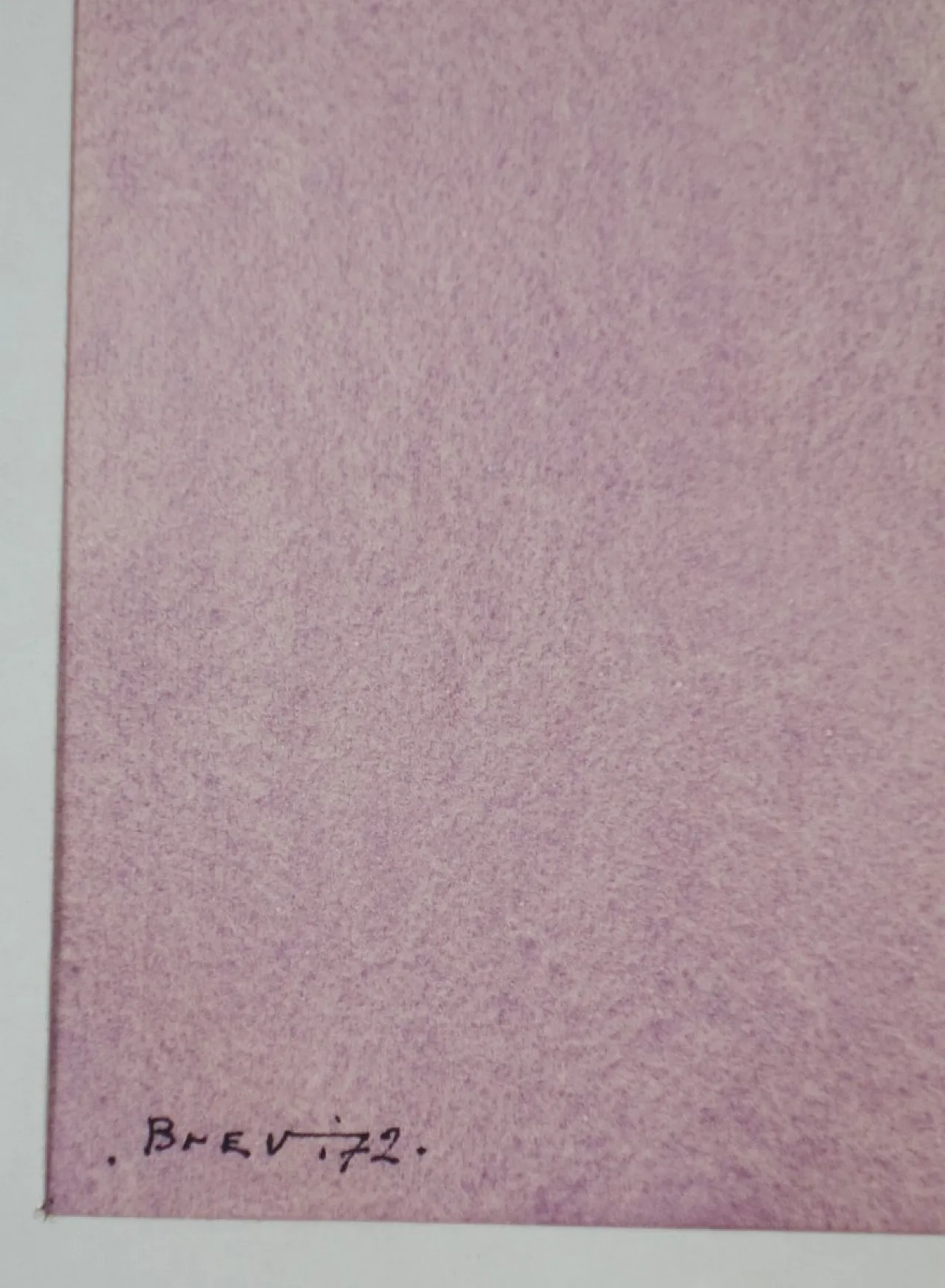 Vittorio Brevi, composizione astratta, opera su carta, anni '70 6