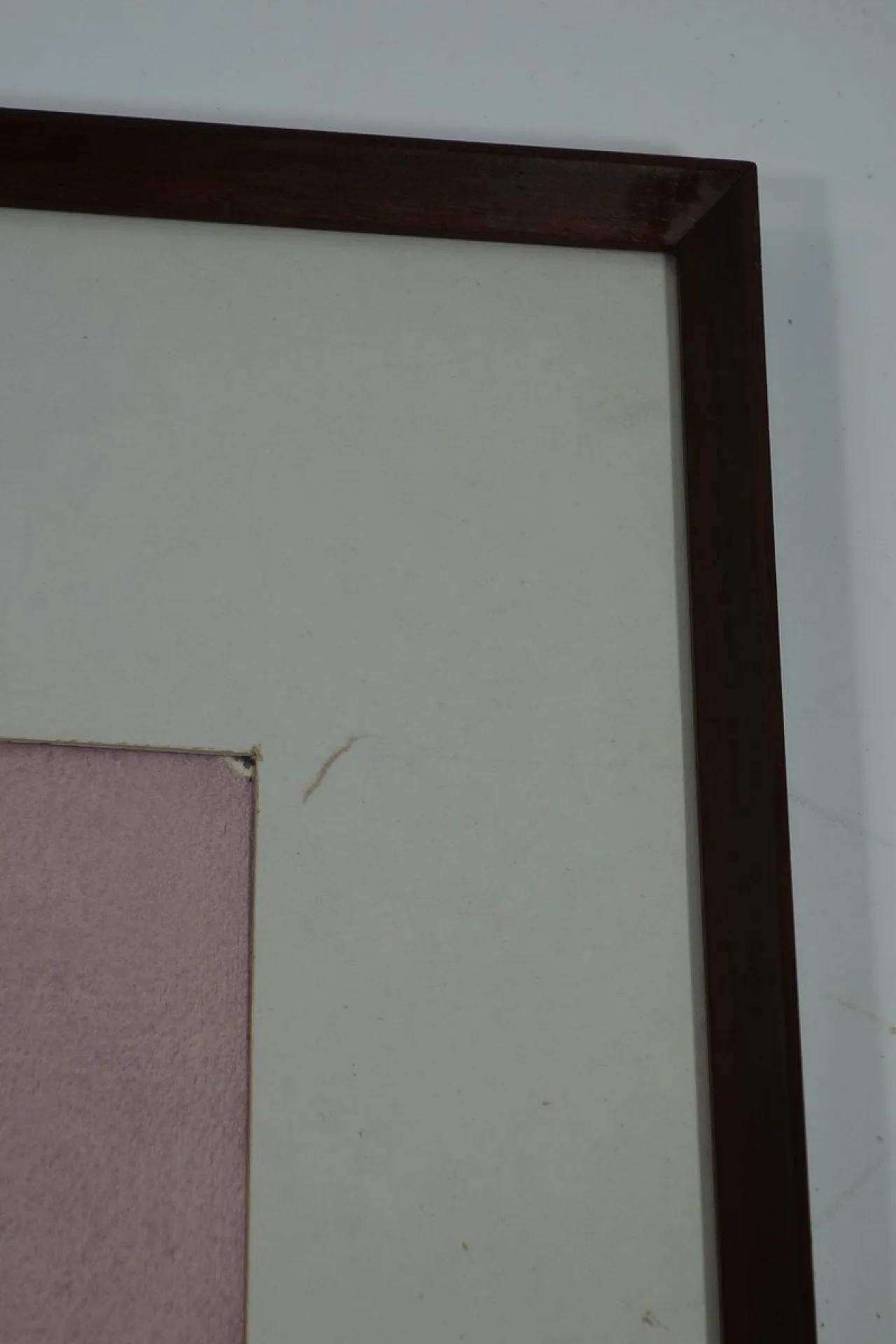 Vittorio Brevi, composizione astratta, opera su carta, anni '70 8