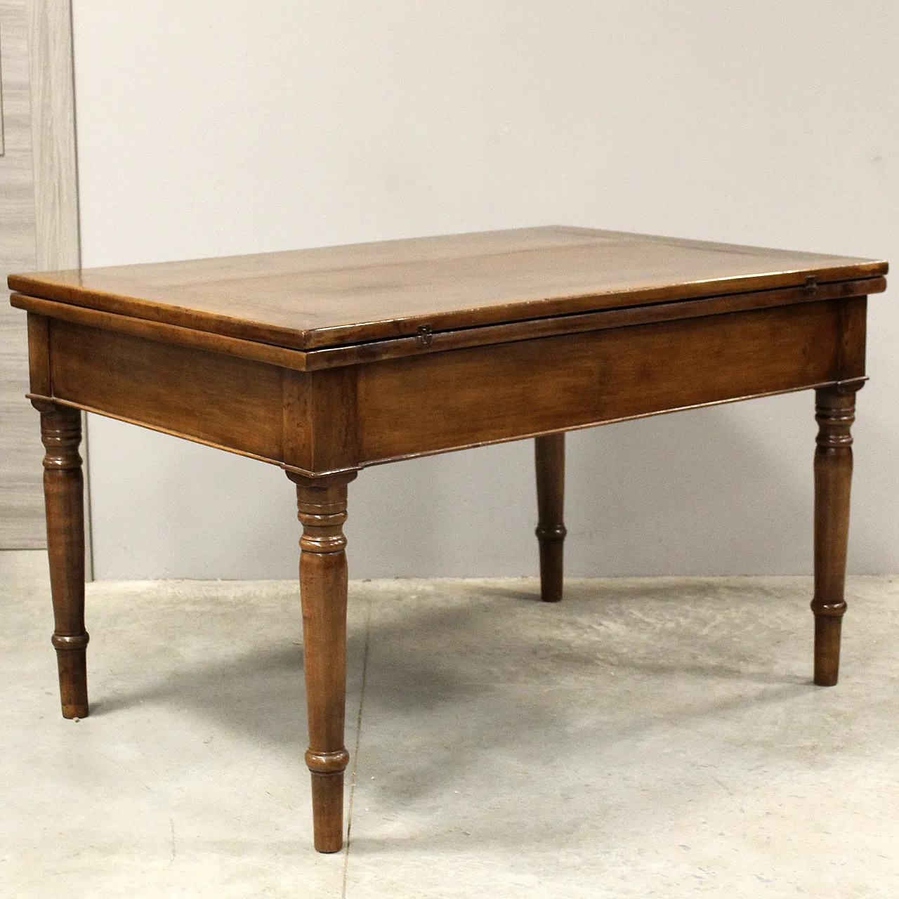 Tavolo a libro Carlo X in noce '800 Italia 6