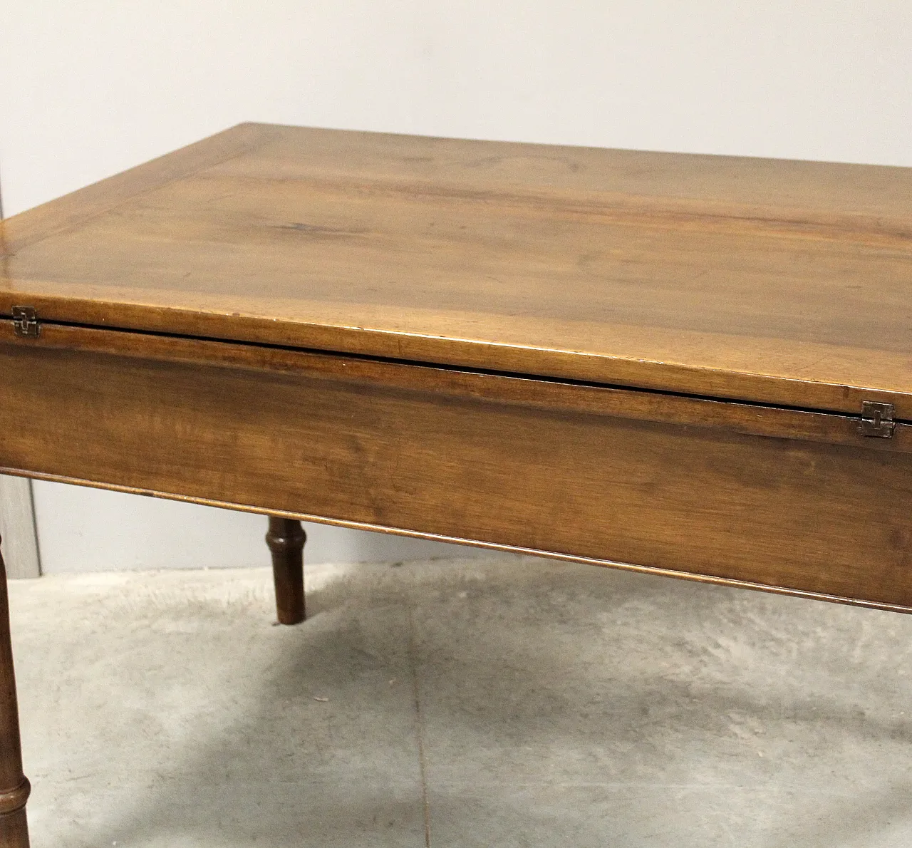 Tavolo a libro Carlo X in noce '800 Italia 12