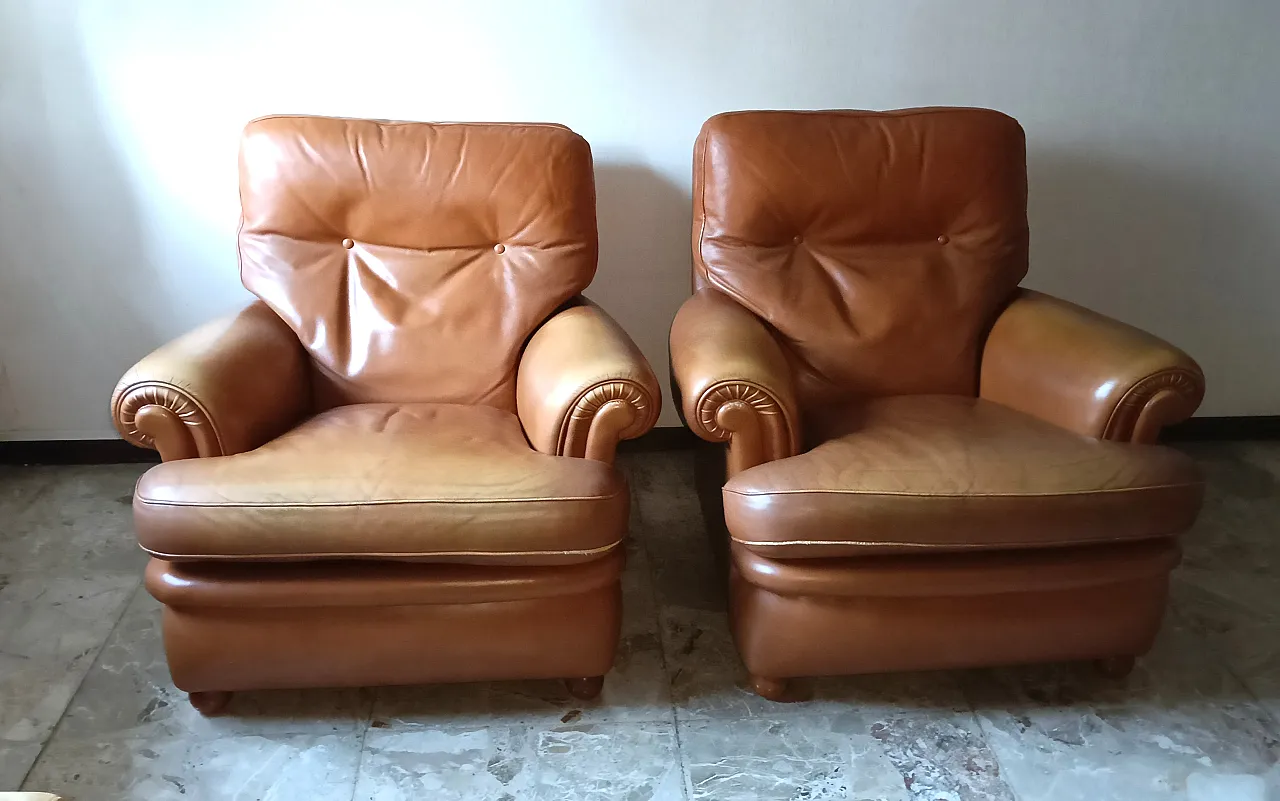 Coppia Poltrone Frau, anni '80 3