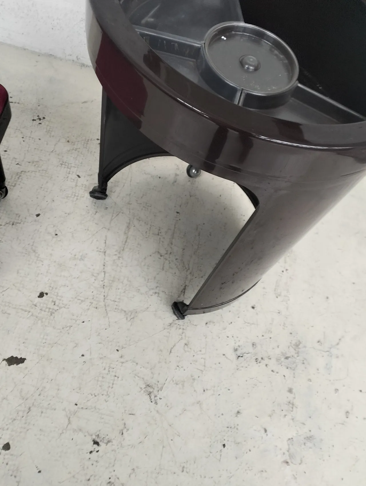 Silvi red Vanity table on wheels by Studio Kastilia, 1970s 11