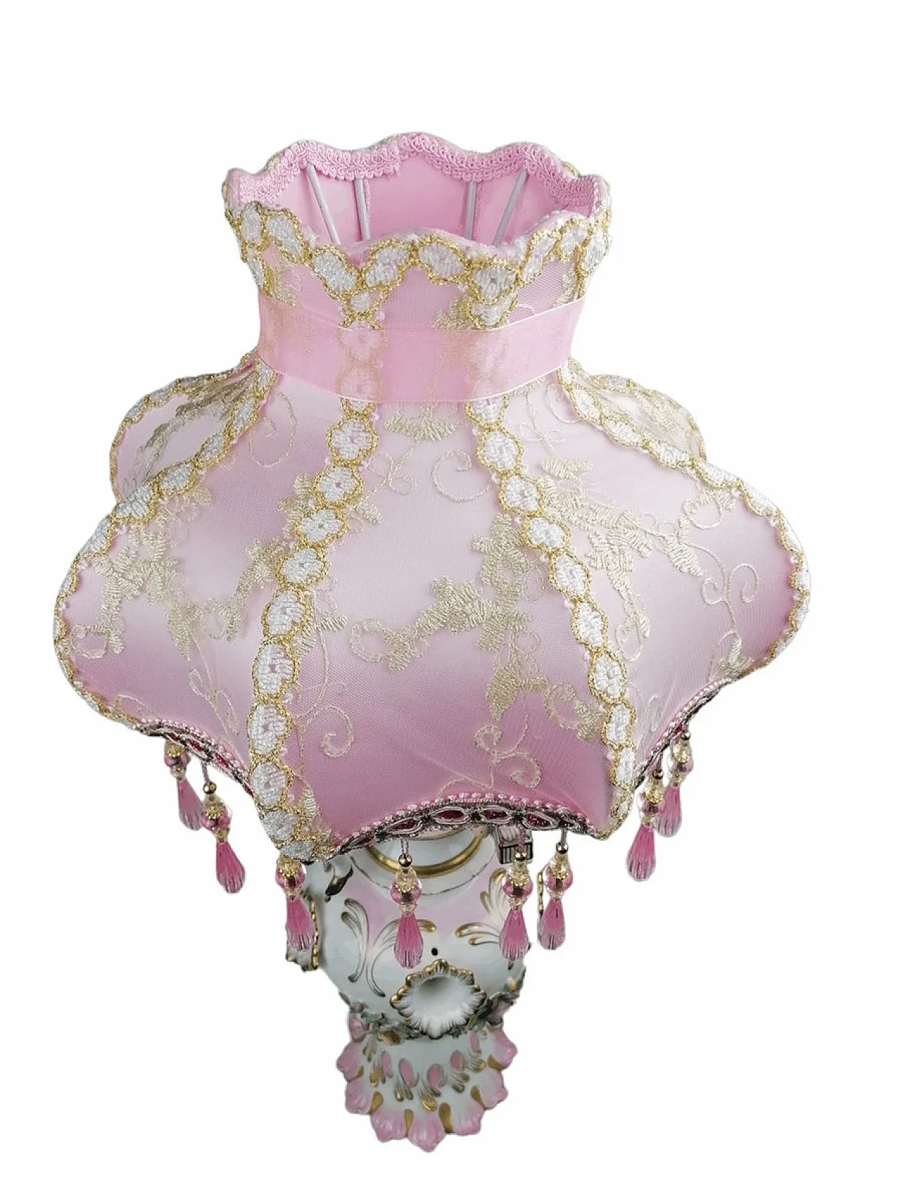 Lampada da tavolo in ceramica di Meissen, XIX secolo 6