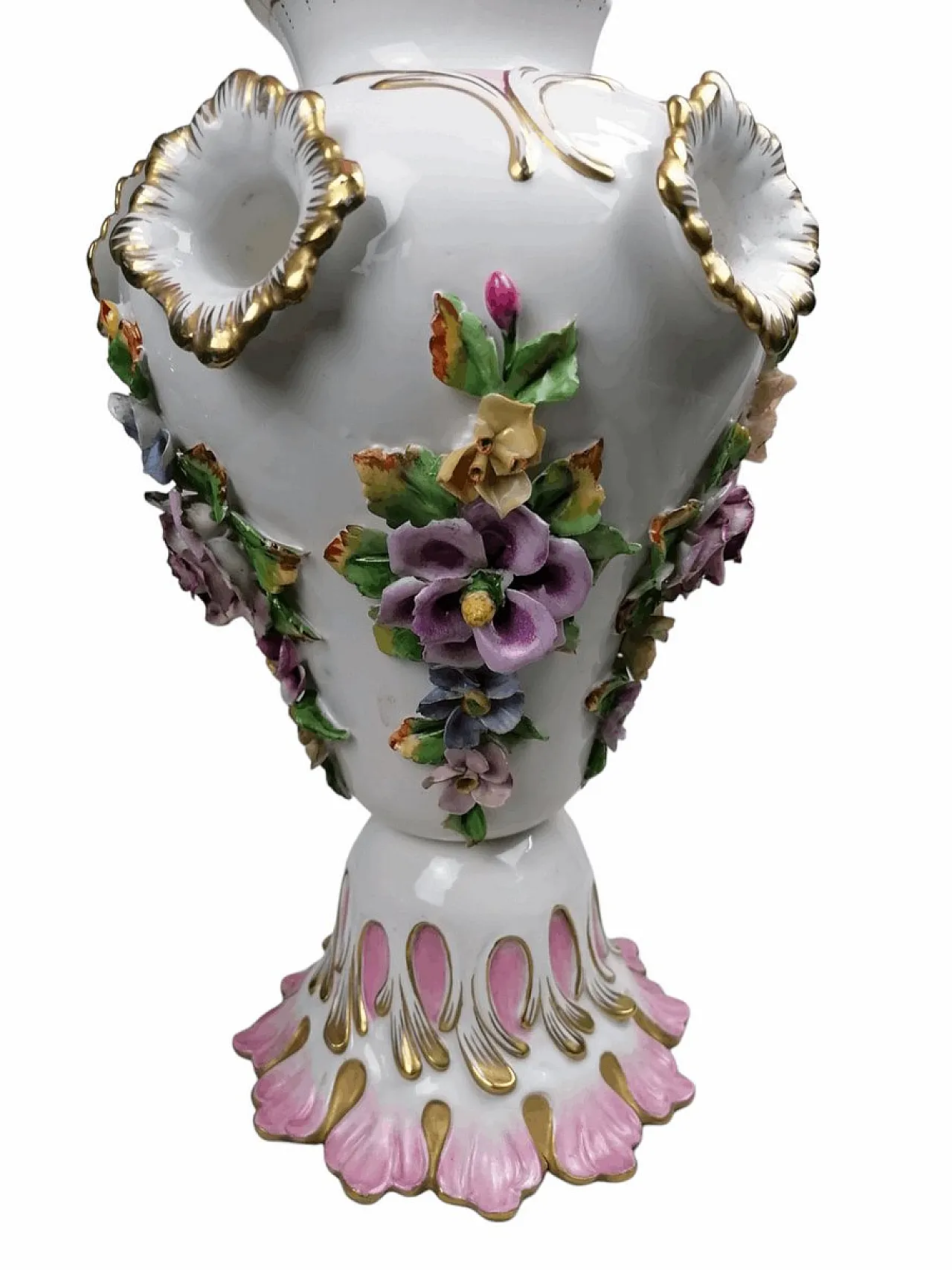 Lampada da tavolo in ceramica di Meissen, XIX secolo 7