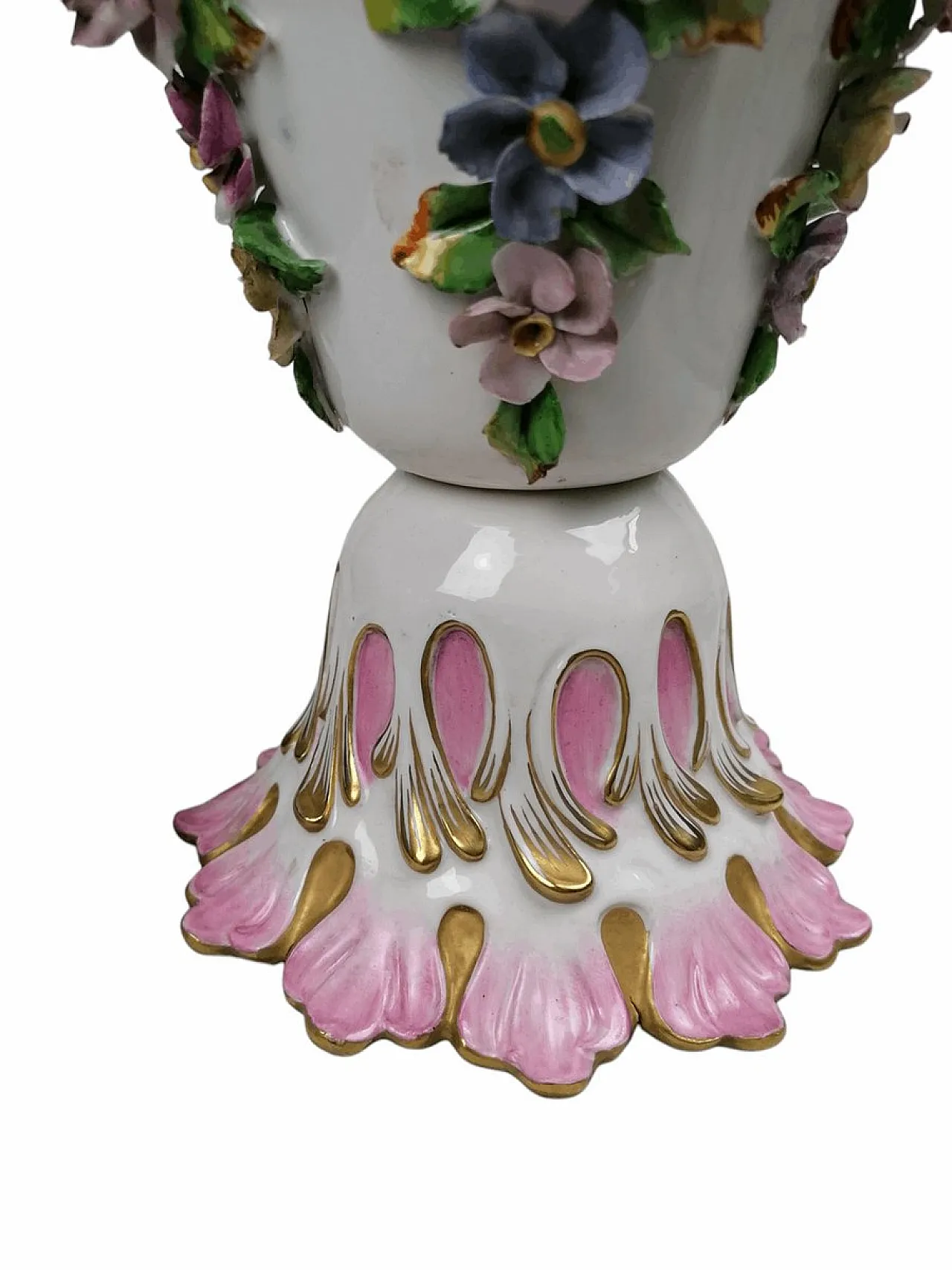 Lampada da tavolo in ceramica di Meissen, XIX secolo 9