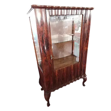 Vetrina Veneziana in Radice di Noce, epoca 1890