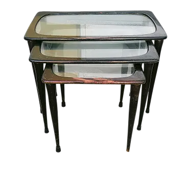 3 Tavolini impilabili stile Ico Parisi, anni '50