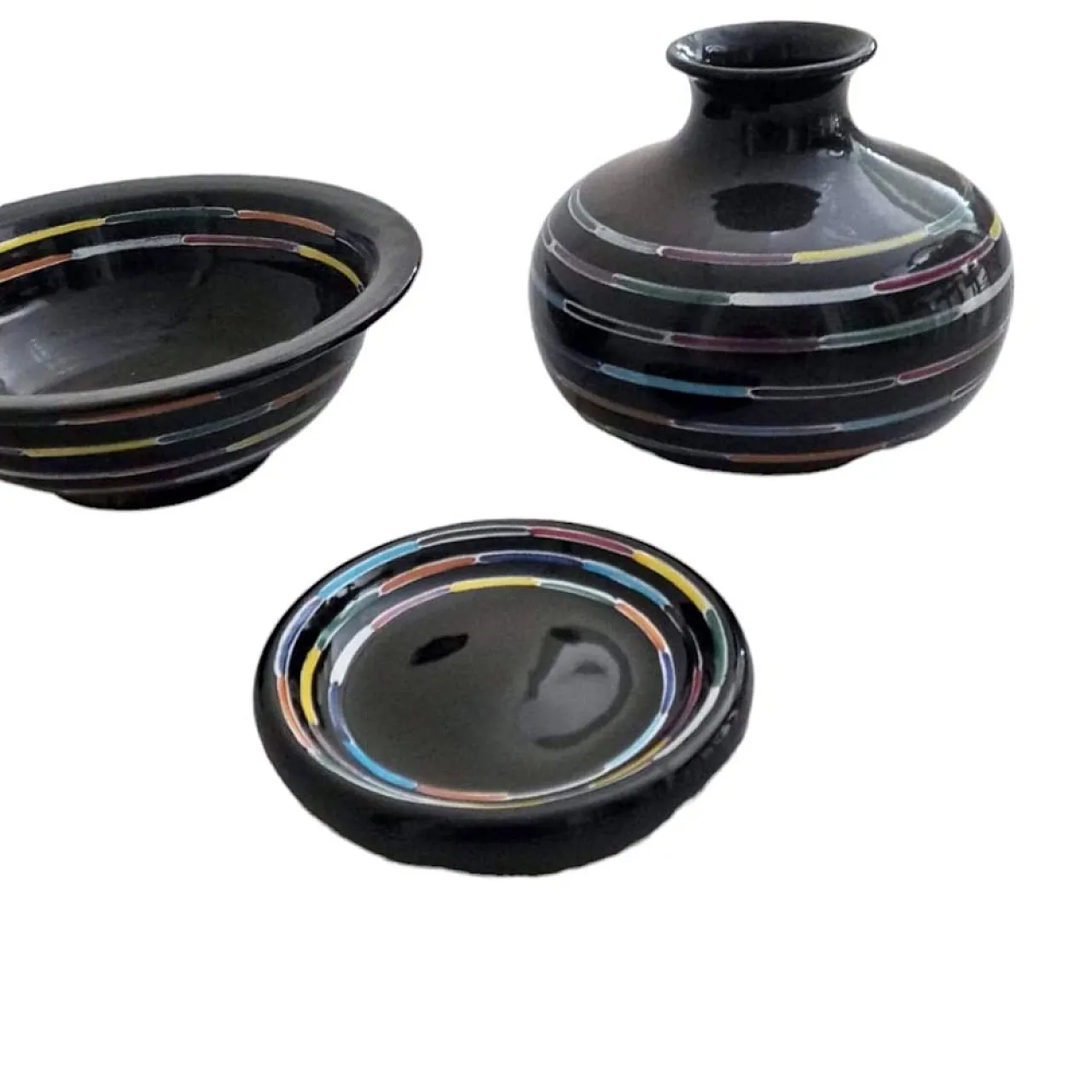 Servizio in ceramica Deruta Arcobaleno, anni '80 2