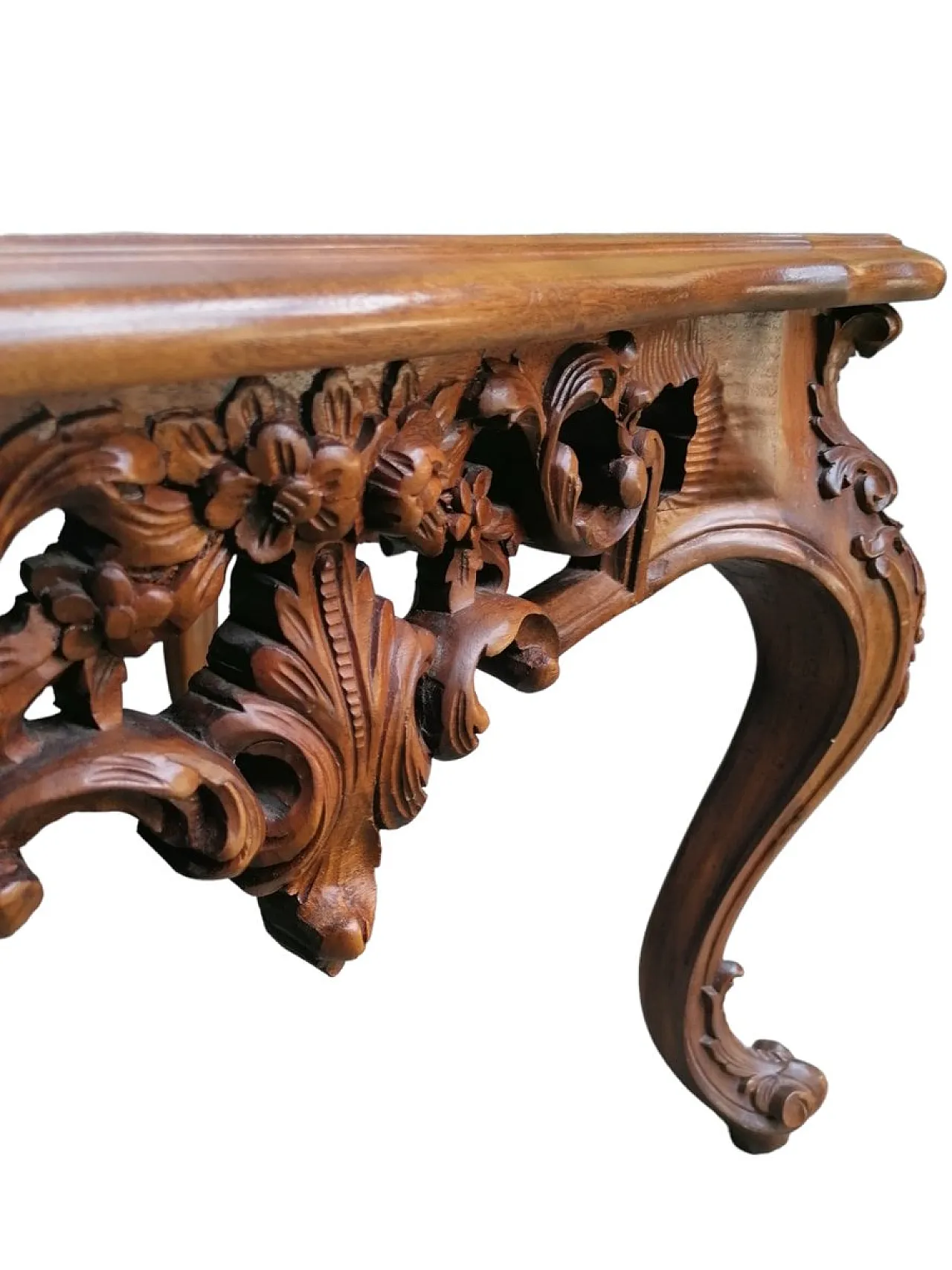 Baroque Carved Coffee Table, 20s 5