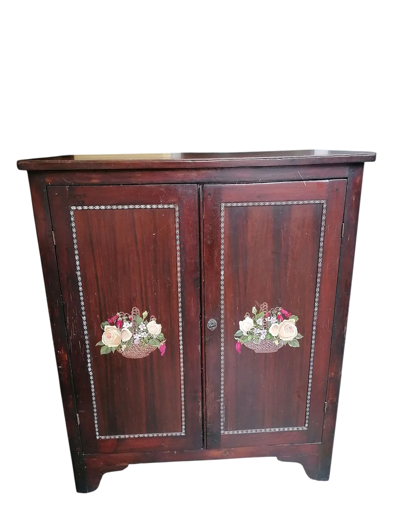 Credenza con Decori Dipinti a Mano, anni '50 7