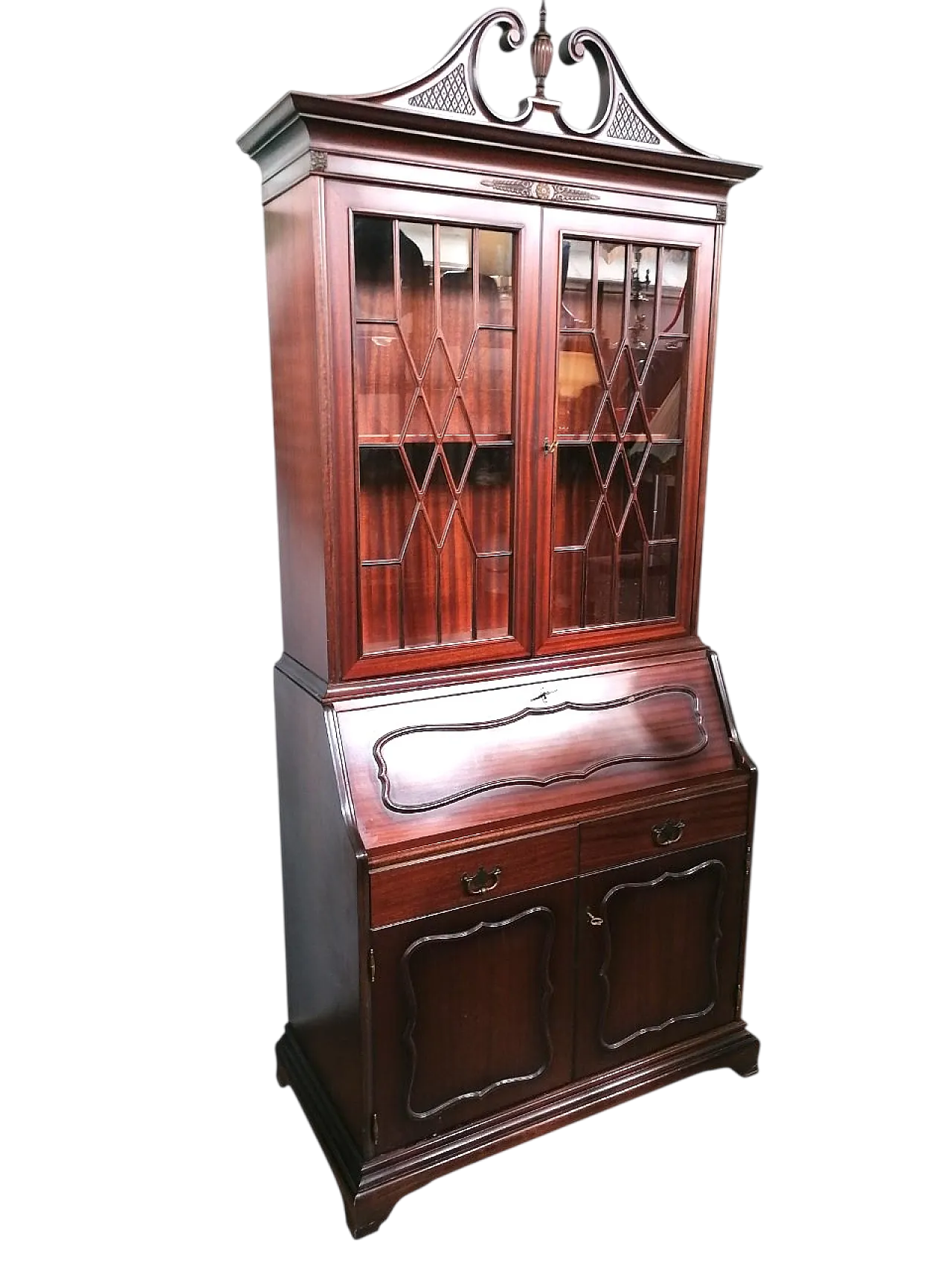 Vetrina Tremeau con secretaire Chippendale, anni '50 15