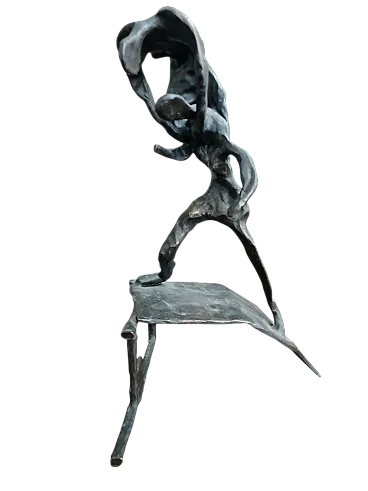 Scultura di Lottatori, anni '70, Bronzo