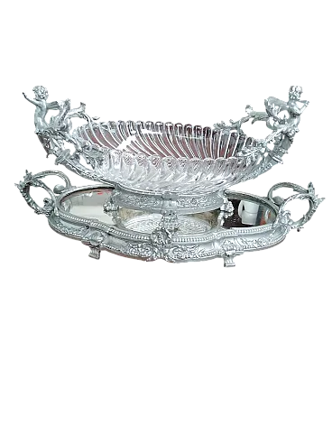 3 Centrotavola con putti, '800