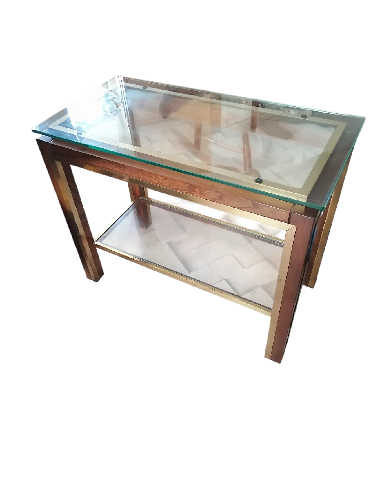 Coffee Table with Glass Shelves, 1960s 6
