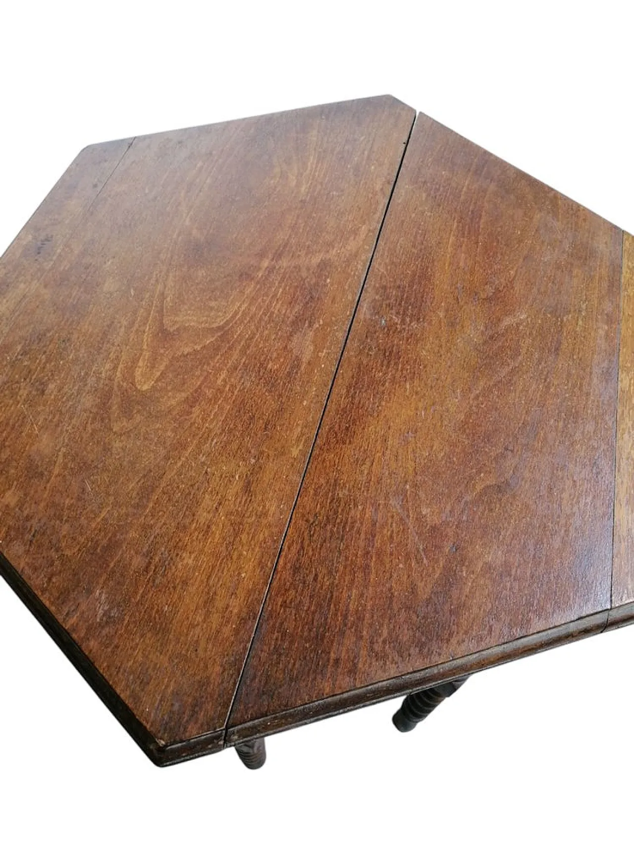 Rustic Hexagonal Wooden Coffee Table 2