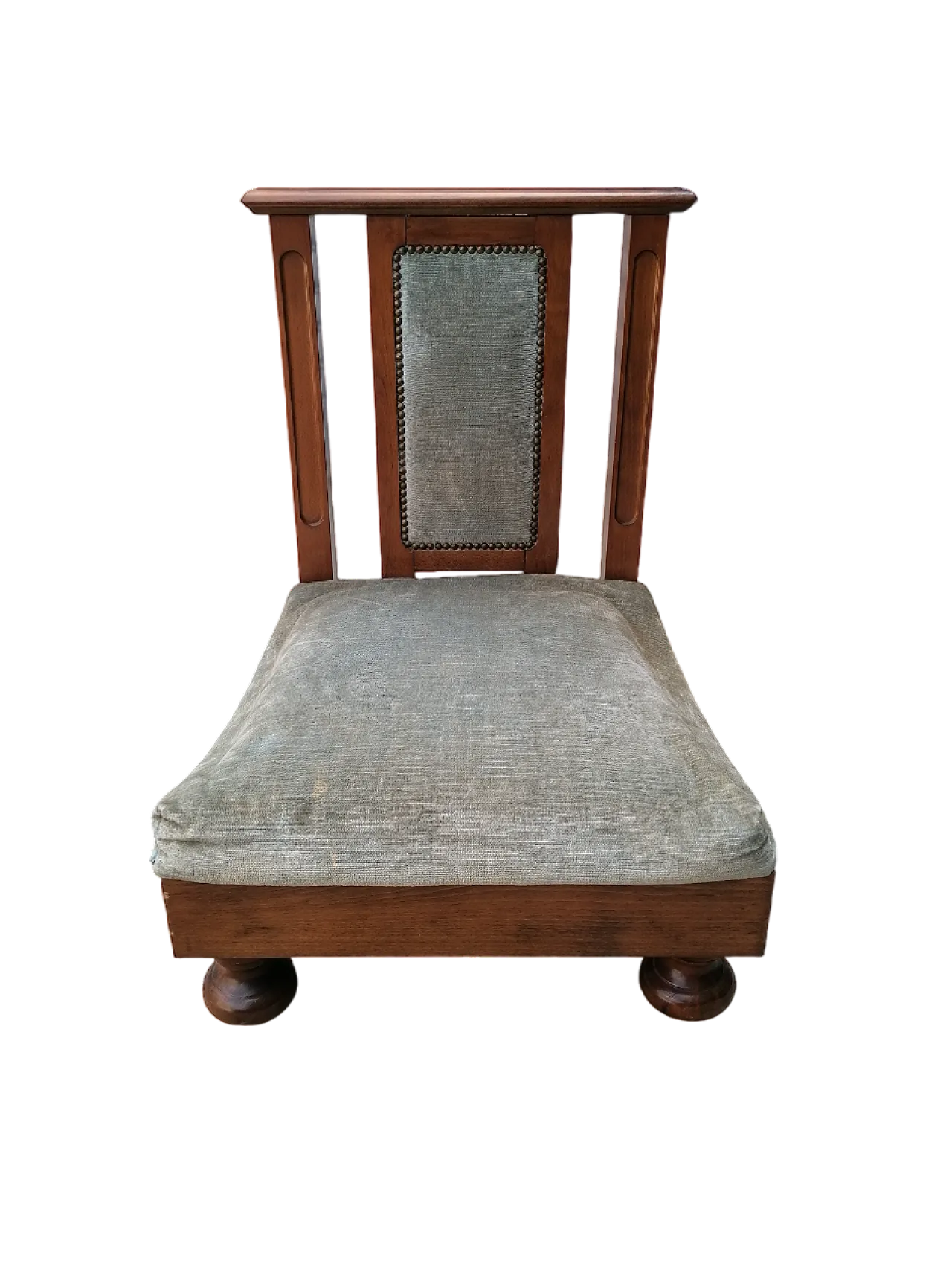 Inginocchiatoio antico in quercia, anni '50 12