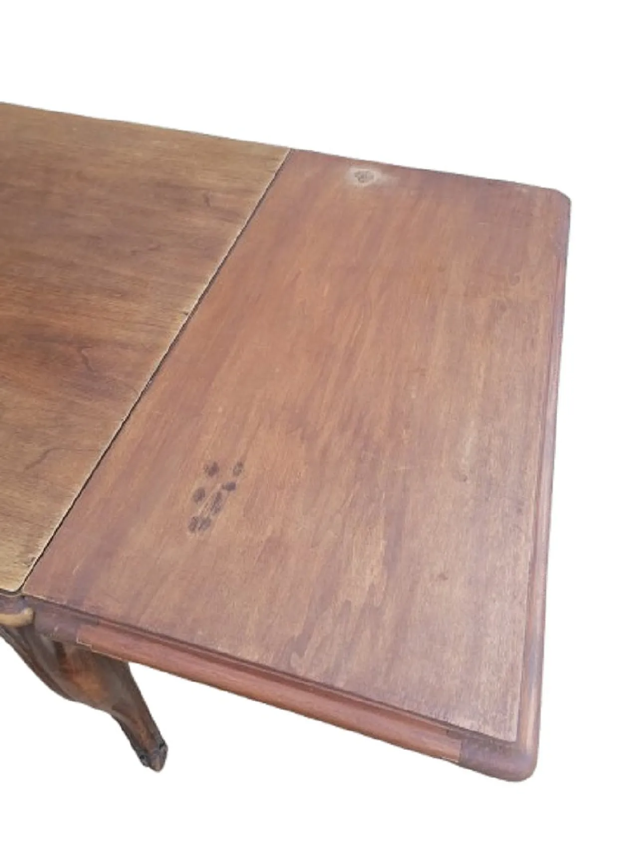 Tavolo allungabile in Stile Barocco Piemontese in Noce, primo '900 3