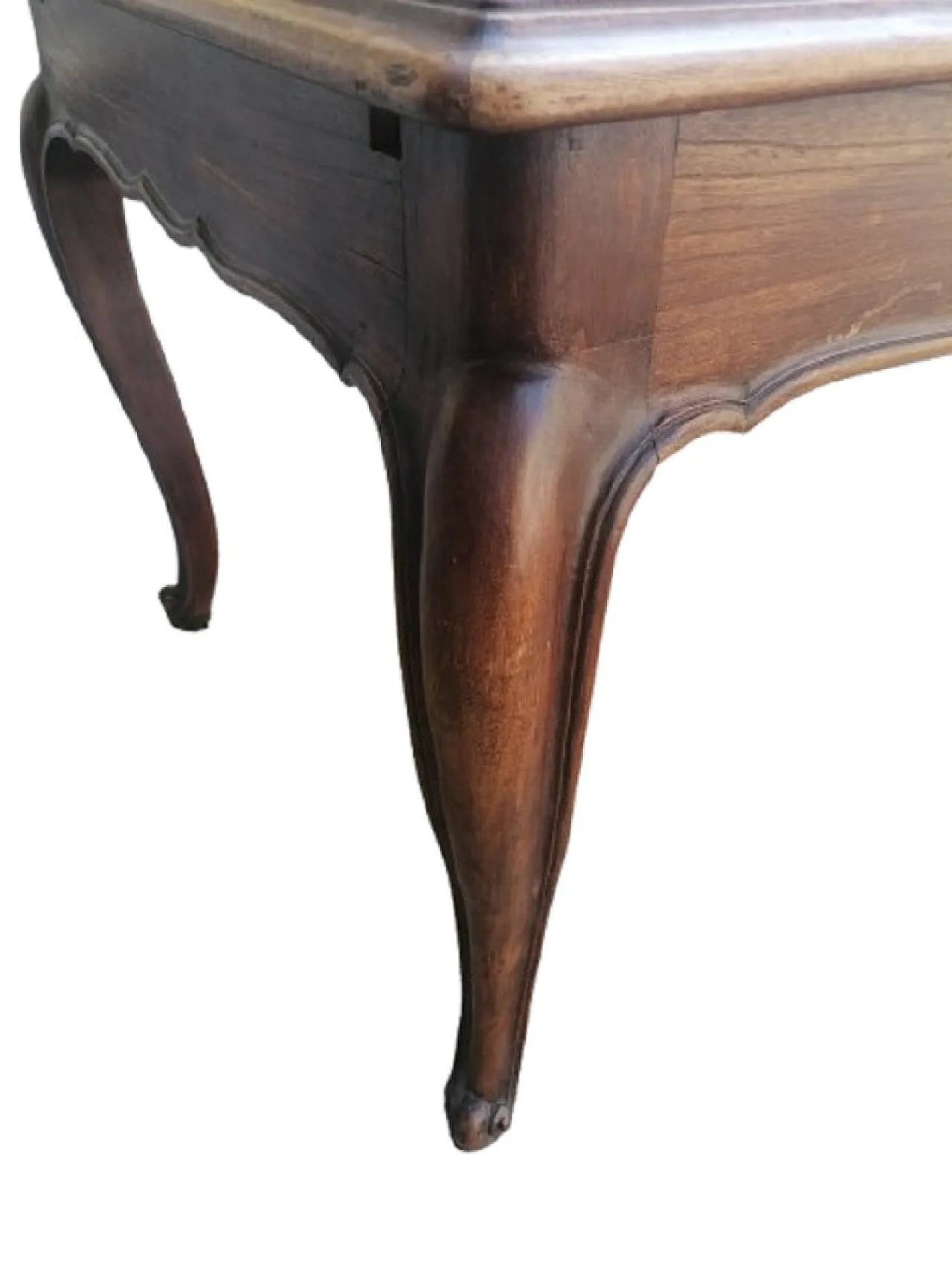 Tavolo allungabile in Stile Barocco Piemontese in Noce, primo '900 7