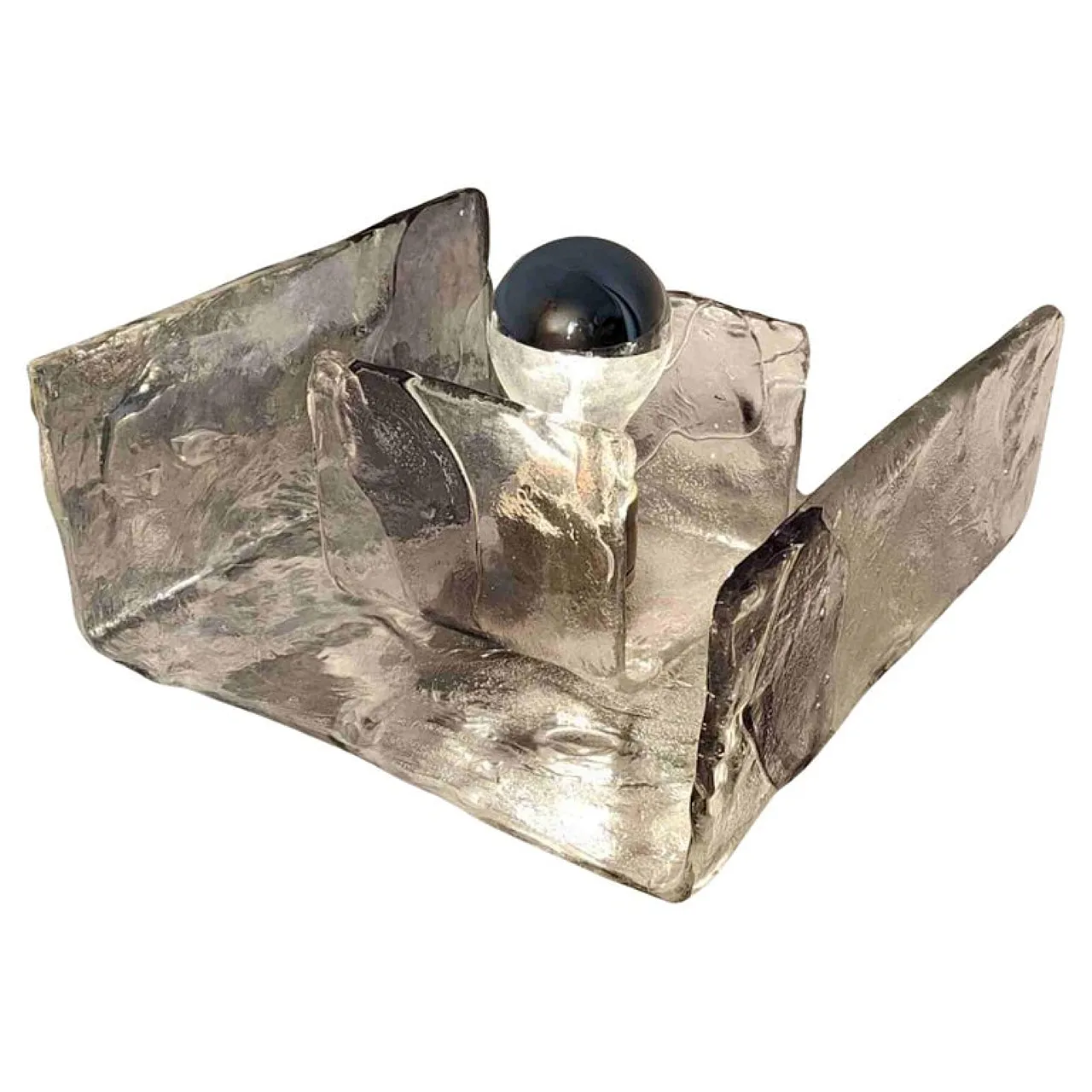 Murano glass lamp produced by Mazzega, Italy, 1970s 1