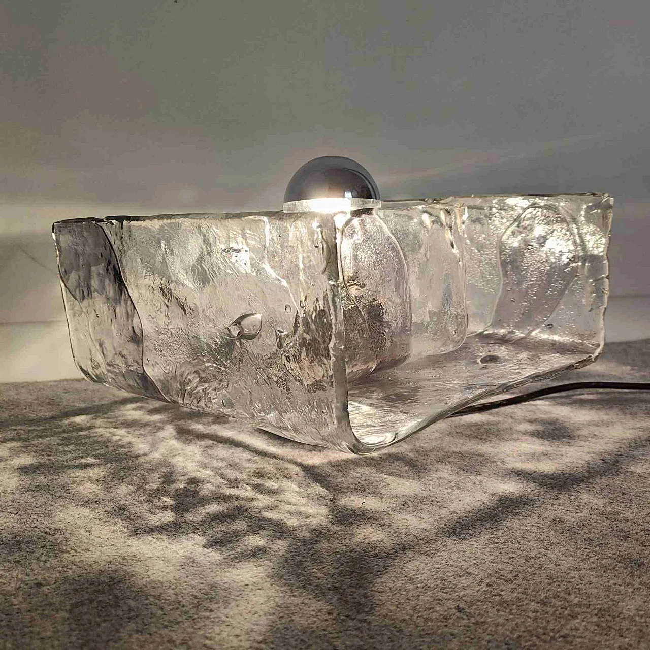 Murano glass lamp produced by Mazzega, Italy, 1970s 5