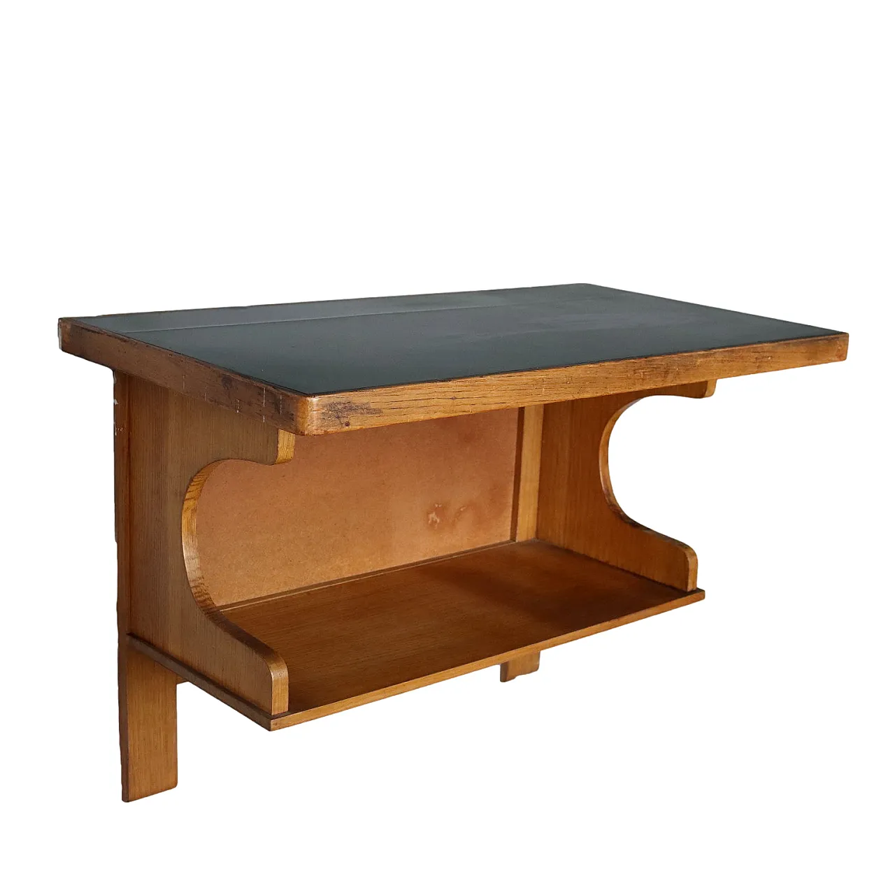 Scaffale impiallacciato in rovere e laminato, anni '50 1