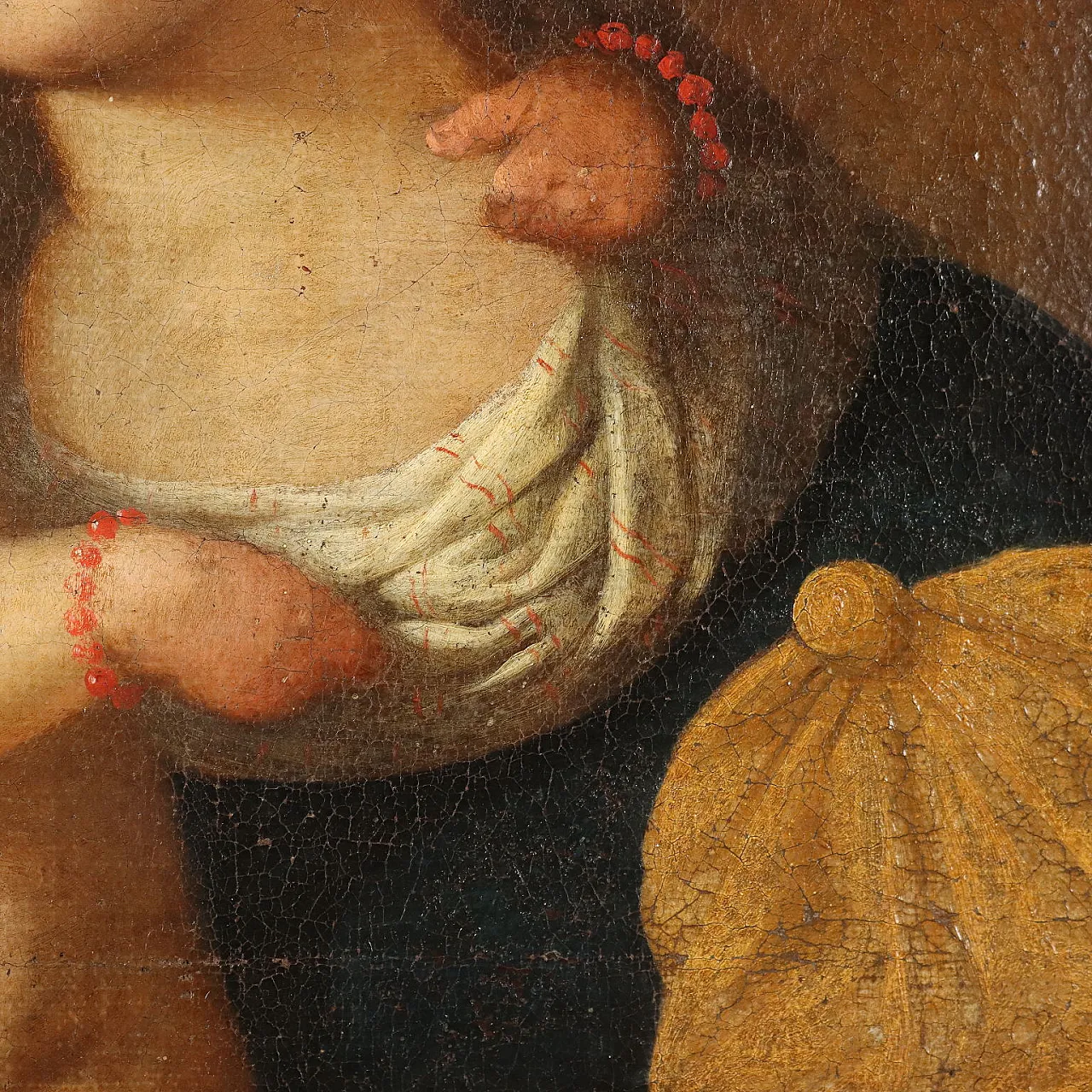 Madonna and Child with Angels, oil on canvas, 17th century 5