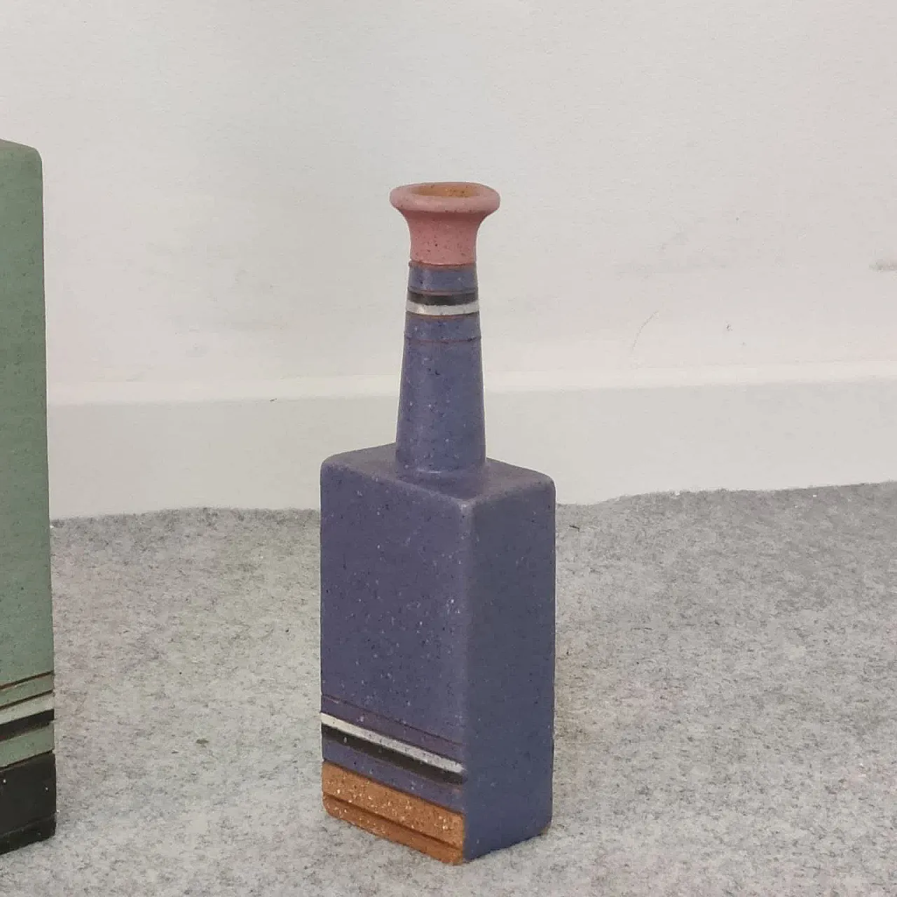 3 vasi decorativi terracotta nello stile di Bruno Gambone,  70s 2