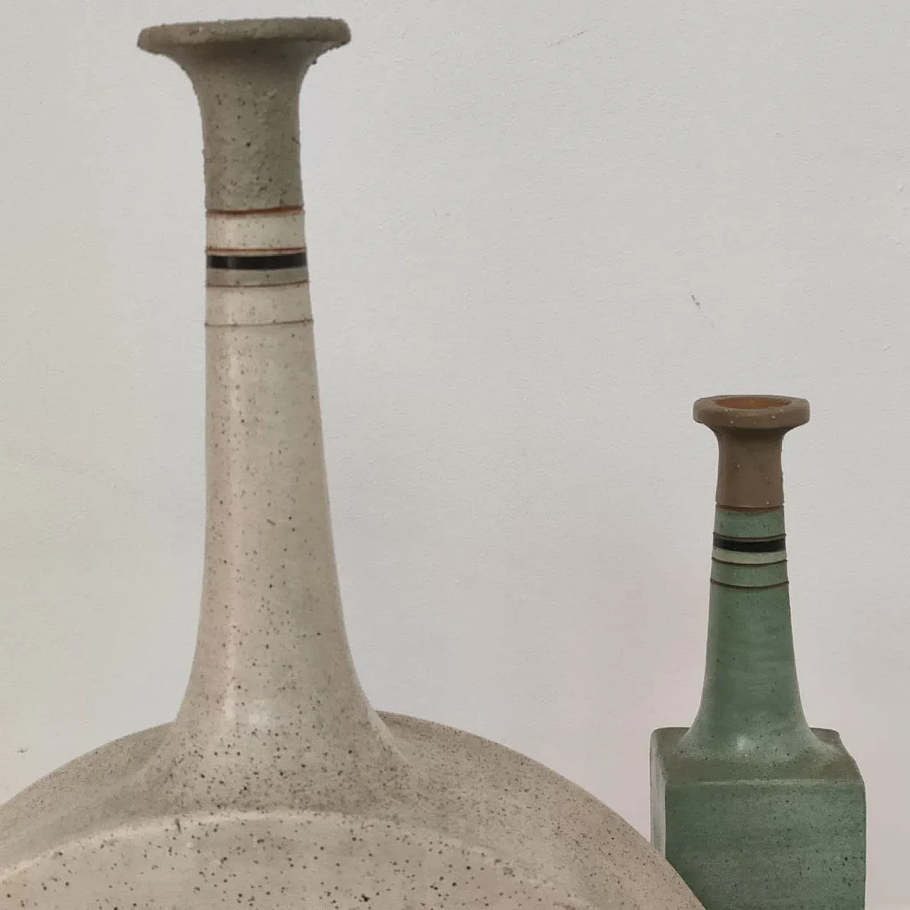 3 vasi decorativi terracotta nello stile di Bruno Gambone,  70s 6