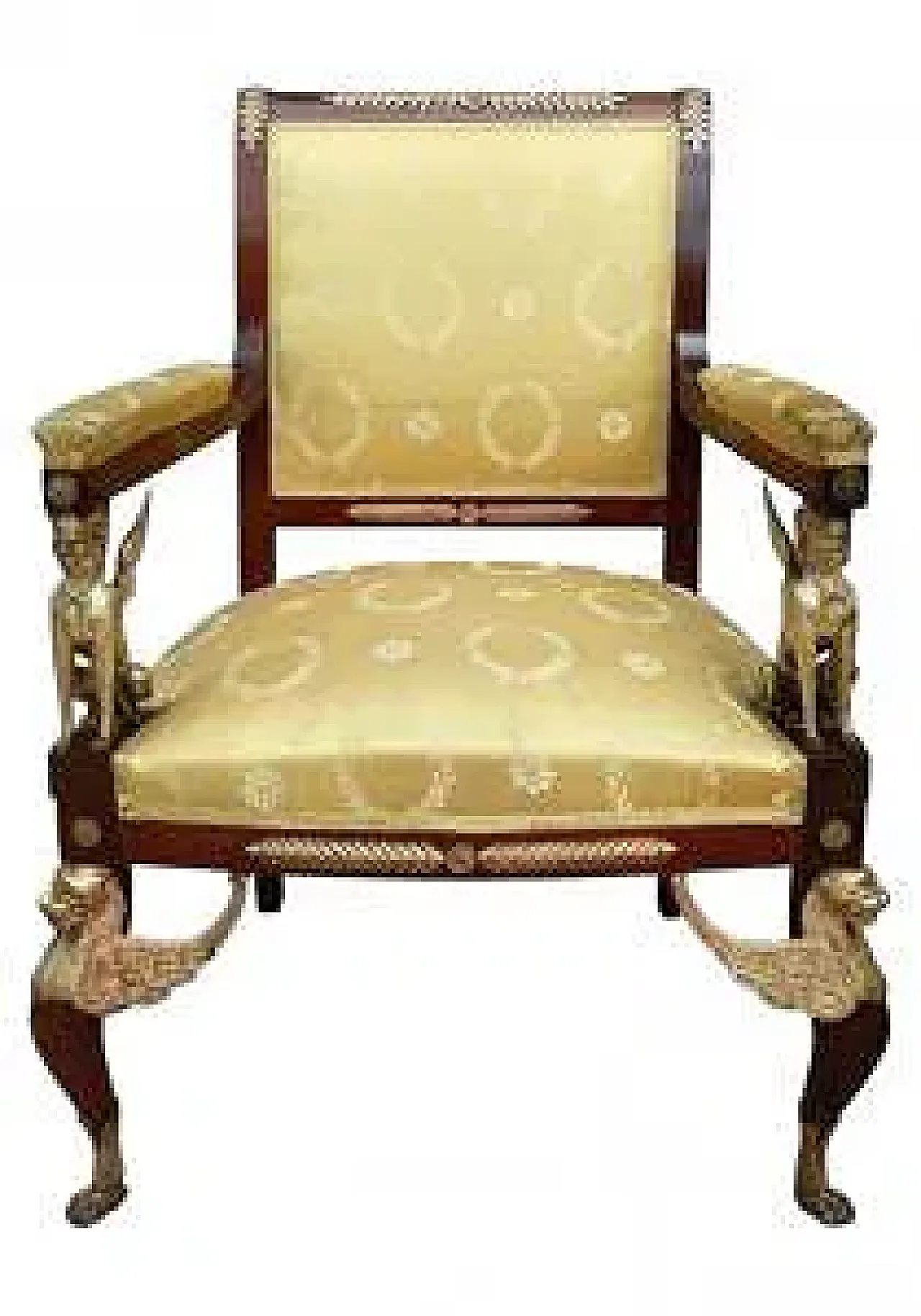 Pair of mahogany armchairs, late 19th century 3