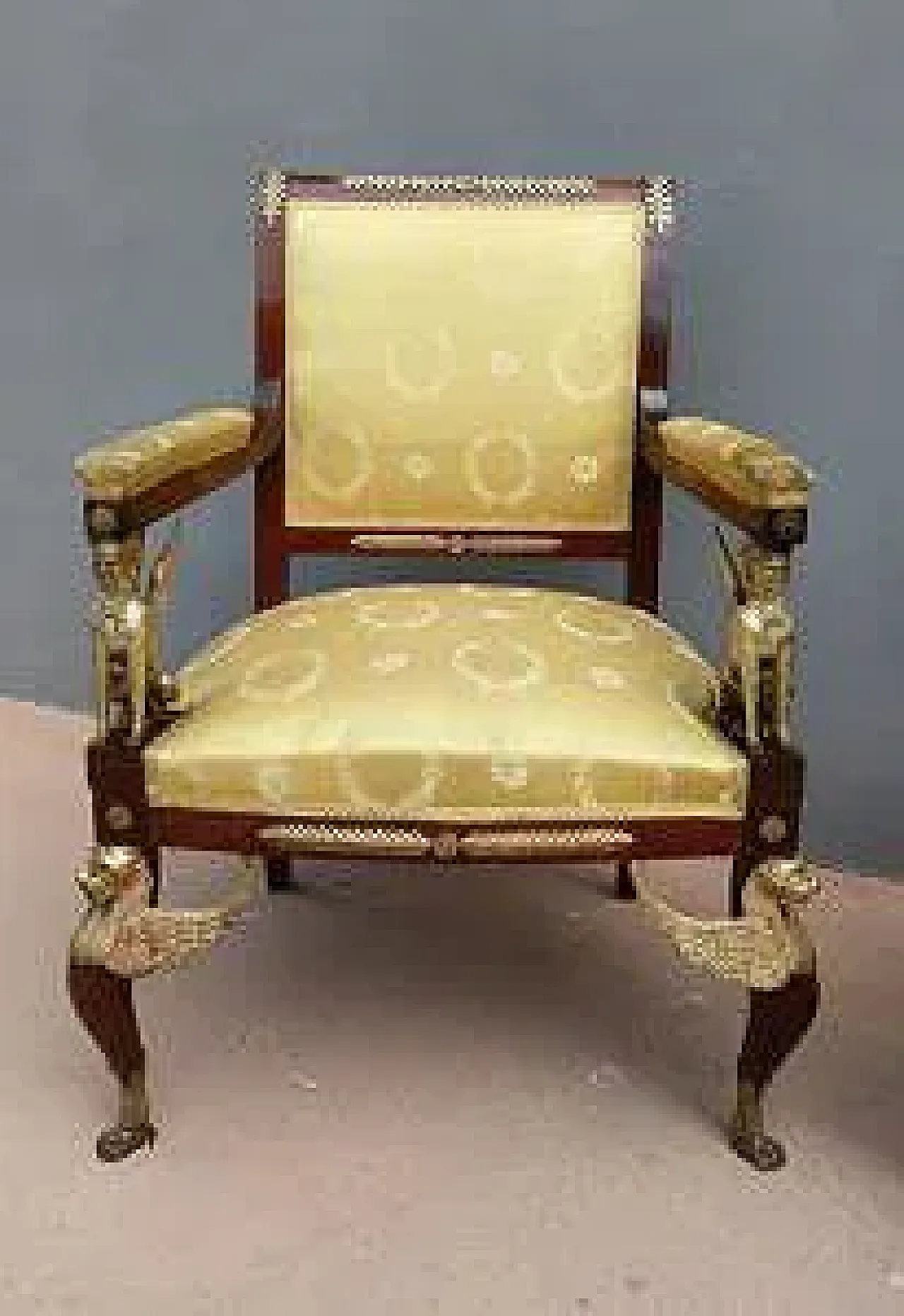 Pair of mahogany armchairs, late 19th century 8