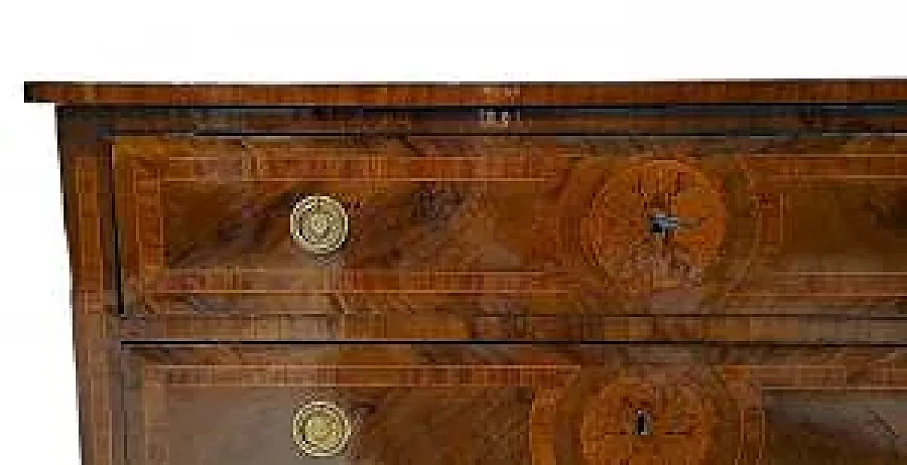 Lombard Louis XVI wooden chest of drawers, late 18th century 3