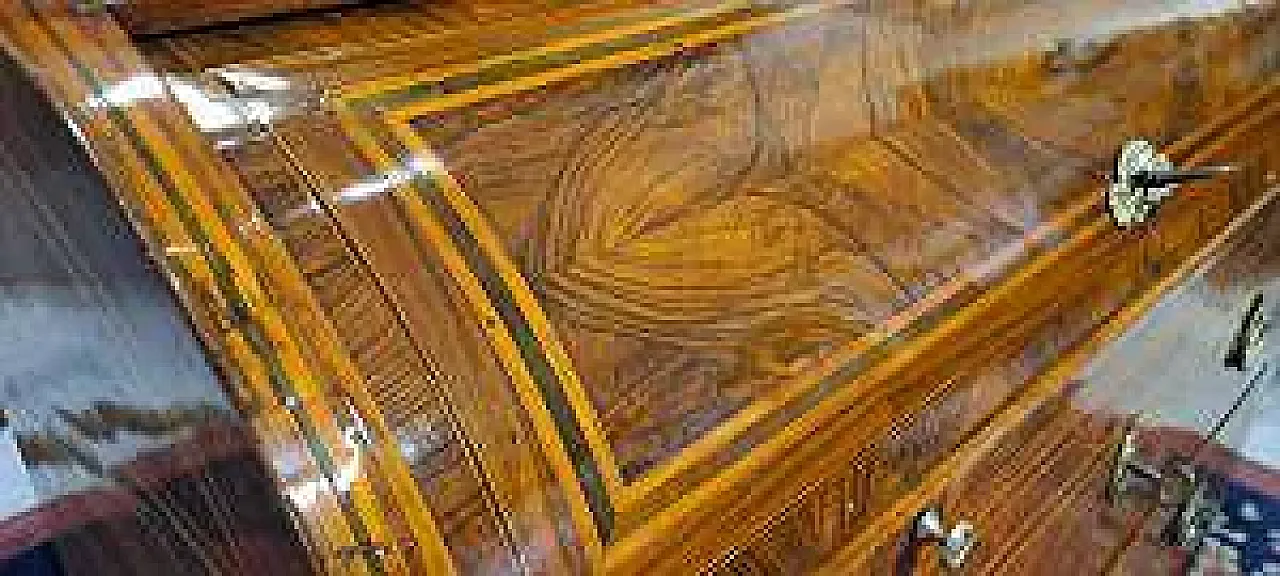 Secretaire a cilindro genovese in legno, fine '700 6