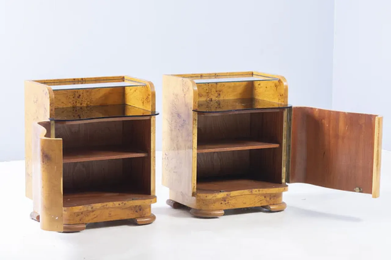 Coppia di comodini di UP Závody, anni '50 4