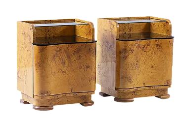 Coppia di comodini di UP Závody, anni '50