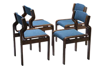 4 sedie da pranzo di Ludvík Volák, anni '60