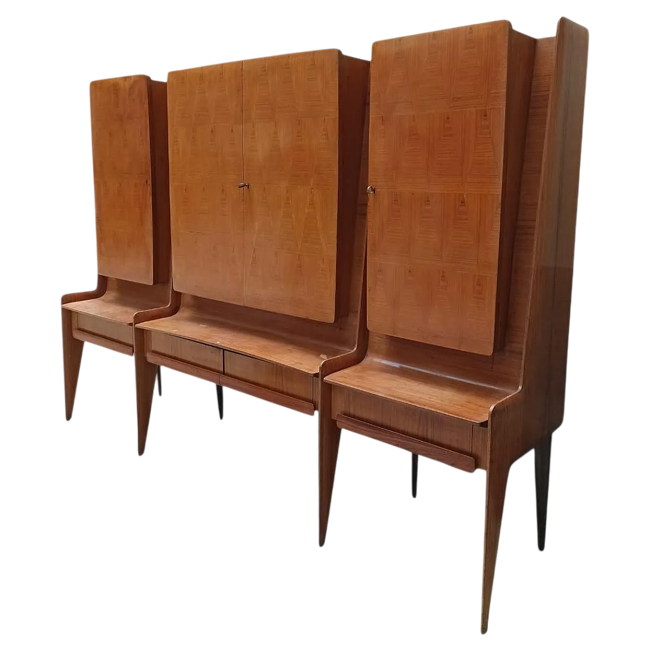 Credenza con bar Illuminato di La Permanente di Cantù, anni '50 21