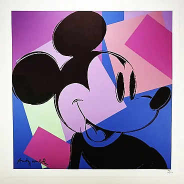 Andy Warhol, Mickey Mouse limited edition lithograph, 1980s