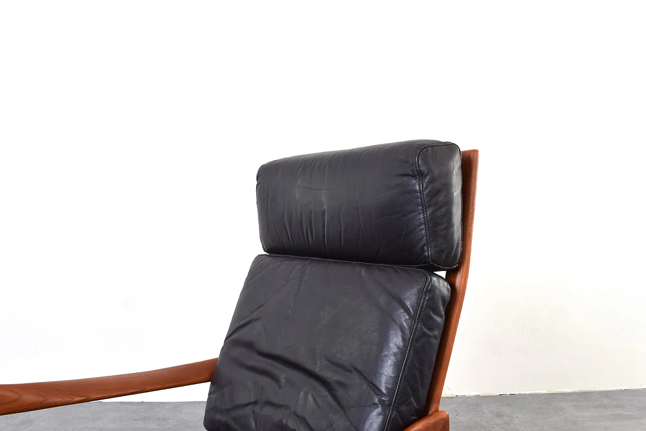 Coppia di poltrone in teak di Illum Wikkelsø per Niels Eilersen, 1970 11