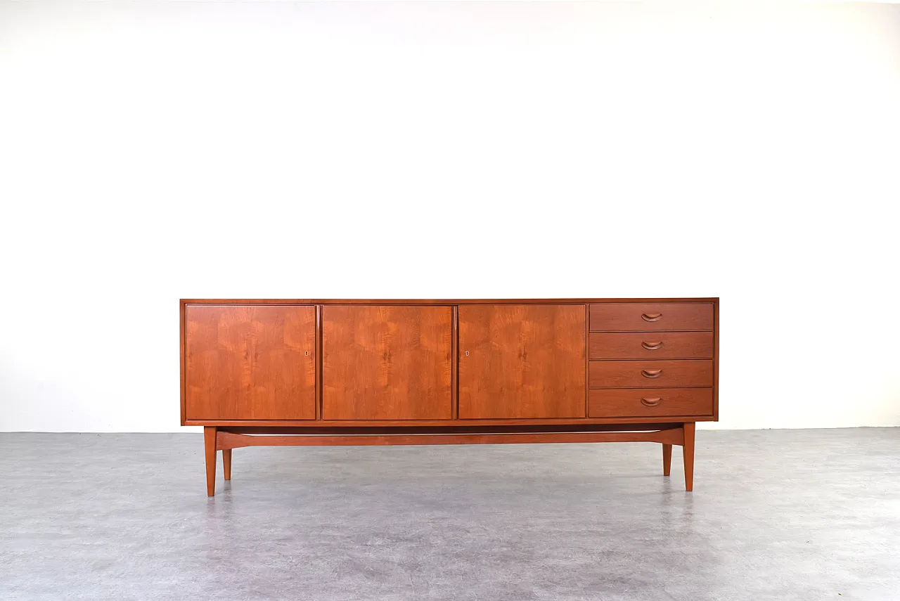 Credenza Mid-Century in teak di Heinrich Althoff, anni '60 1