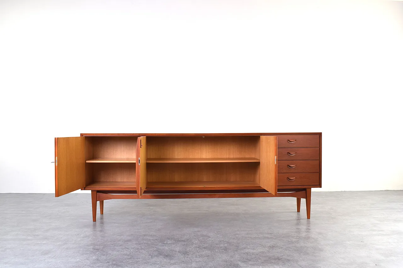 Credenza Mid-Century in teak di Heinrich Althoff, anni '60 2