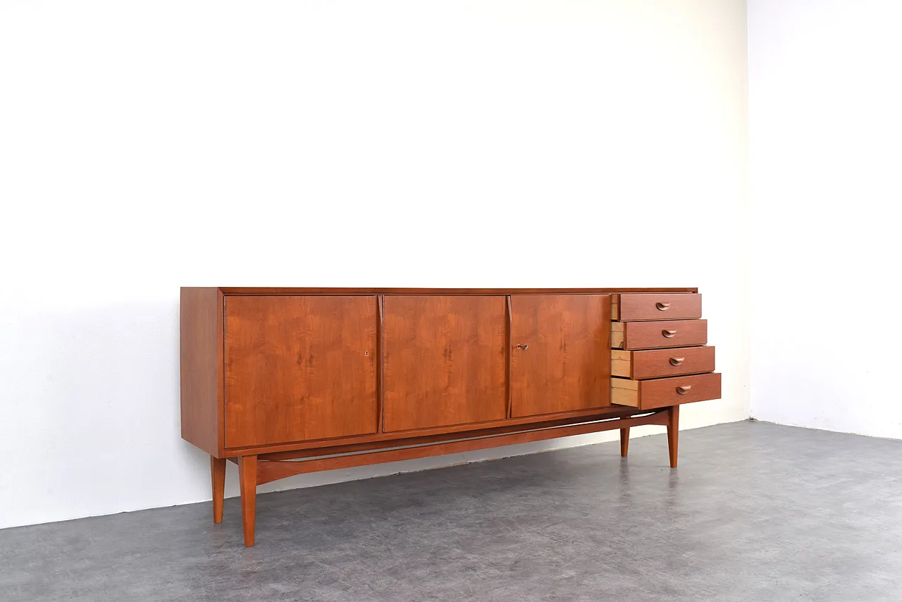 Credenza Mid-Century in teak di Heinrich Althoff, anni '60 12