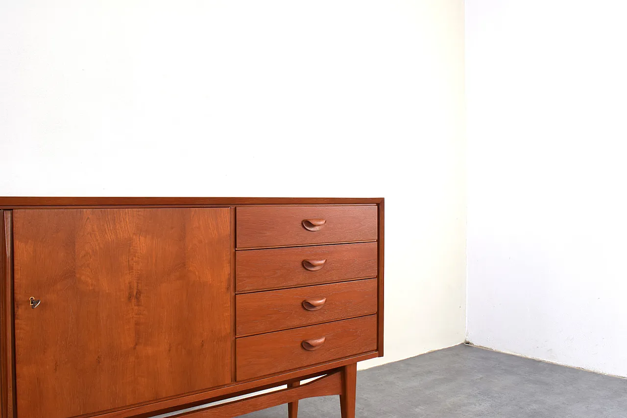 Credenza Mid-Century in teak di Heinrich Althoff, anni '60 13