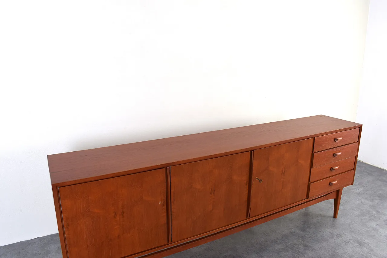 Credenza Mid-Century in teak di Heinrich Althoff, anni '60 16