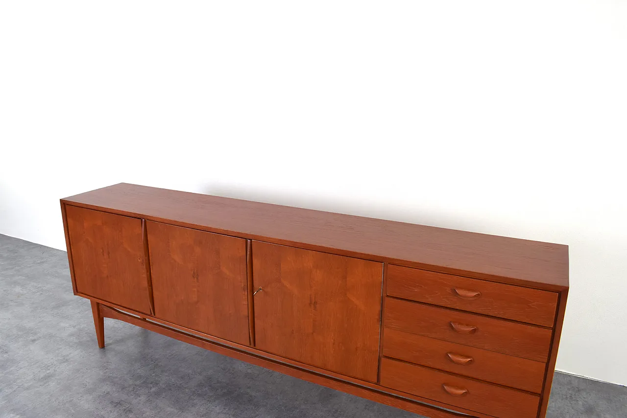 Credenza Mid-Century in teak di Heinrich Althoff, anni '60 17