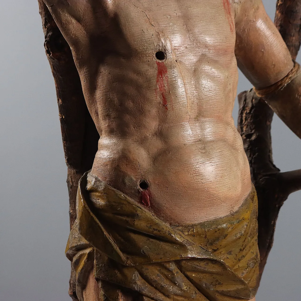 Scultura a tutto tondo di San Sebastiano, fine '600 5