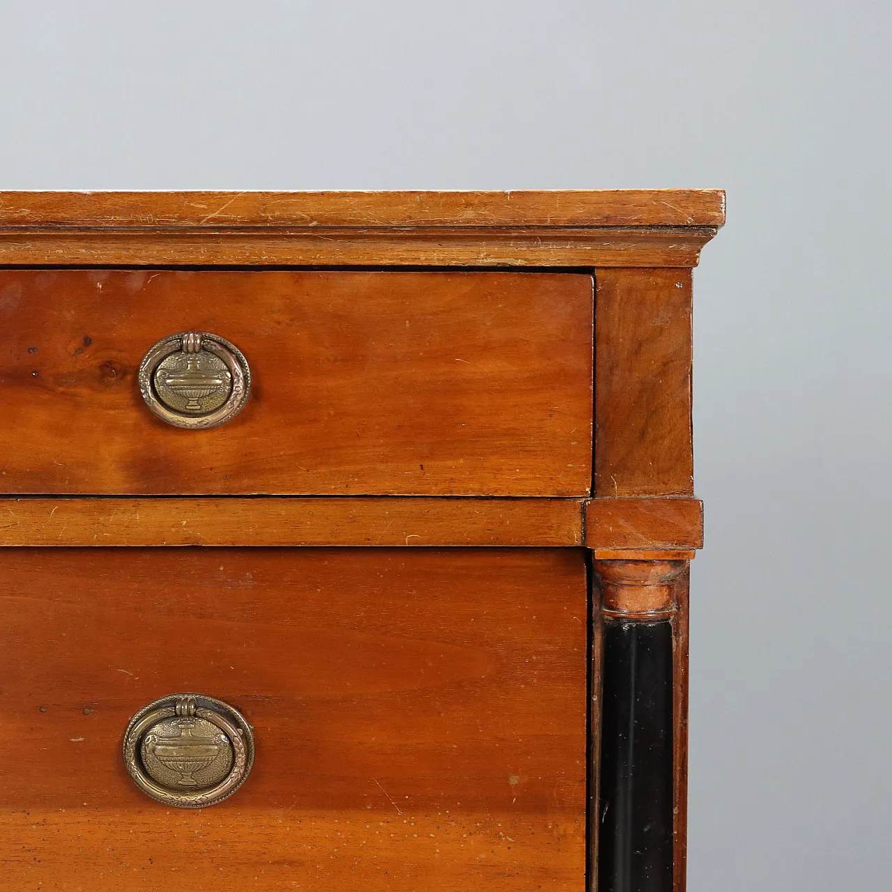 Impero walnut chest of drawers, early 19th century 7